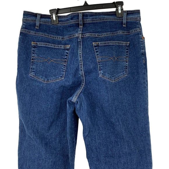 Womens Faded Glory Jeans Straight Relaxed Size 18W Heavy Duty Denim 3082 - Picture 5 of 7